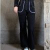 Diamondra black denim trousers full look